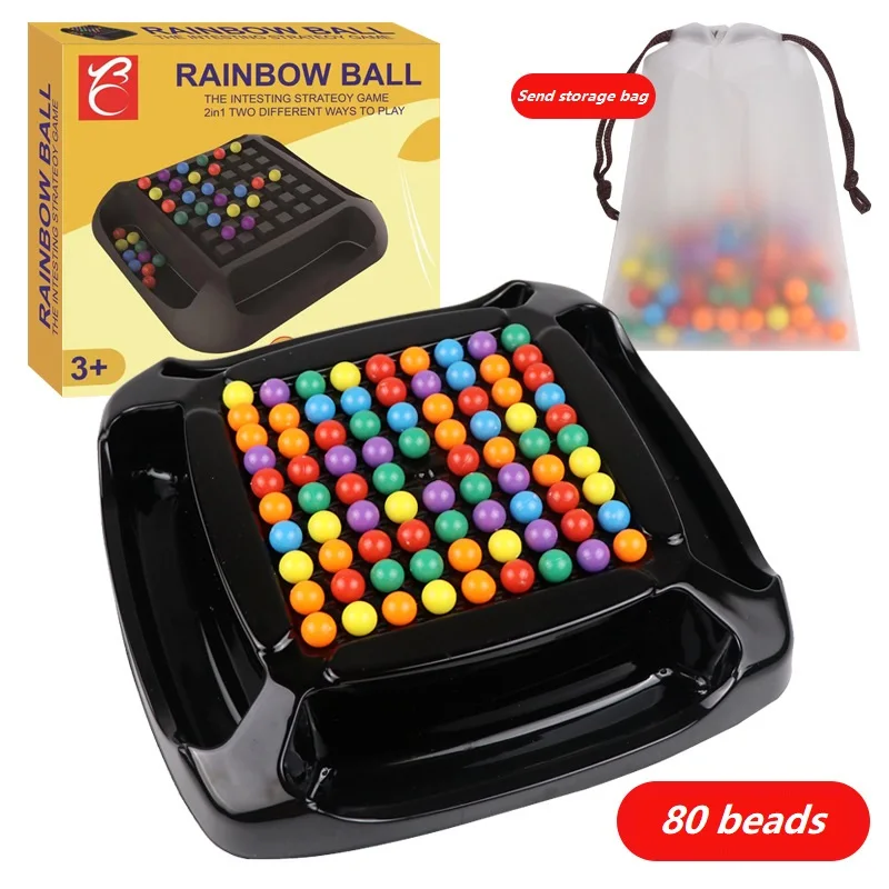 

Fun Rainbow Bead Elimination Toys Happy Elimination Interactive Board Game Children Teaching Aids