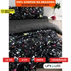 Постельное белье, поплин, 1.5сп, 2сп, евро, Uniqcute, 100% хлопок, наволочки 50*70