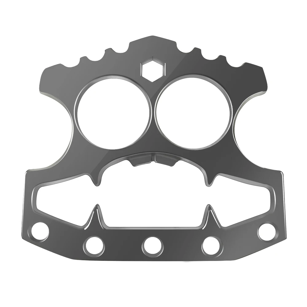Black or Grey Открывалка для пива из нержавеющей стали, инструменты для бара с двойным пальцем, Самозащита, открывалка для пивных бутылок, инструмент для бара - Цвет: Black or Grey