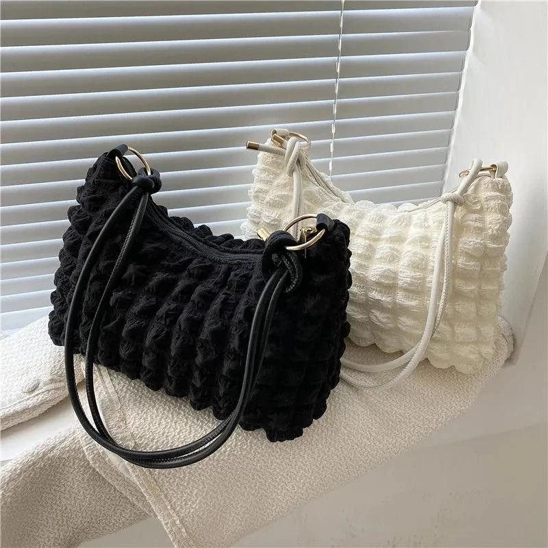 

Women Bag Baguette Fashion Solid Zipper SOFT High Quality Shoulder Bags Handbags Pures and Bags Crossbody All-match Girls Bag
