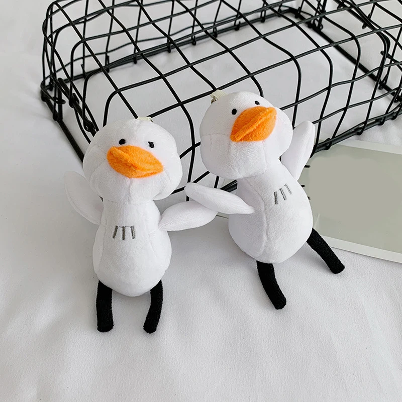 Милые плюшевые подвески для кукол и сумок прочные Индивидуальные белые брелоки