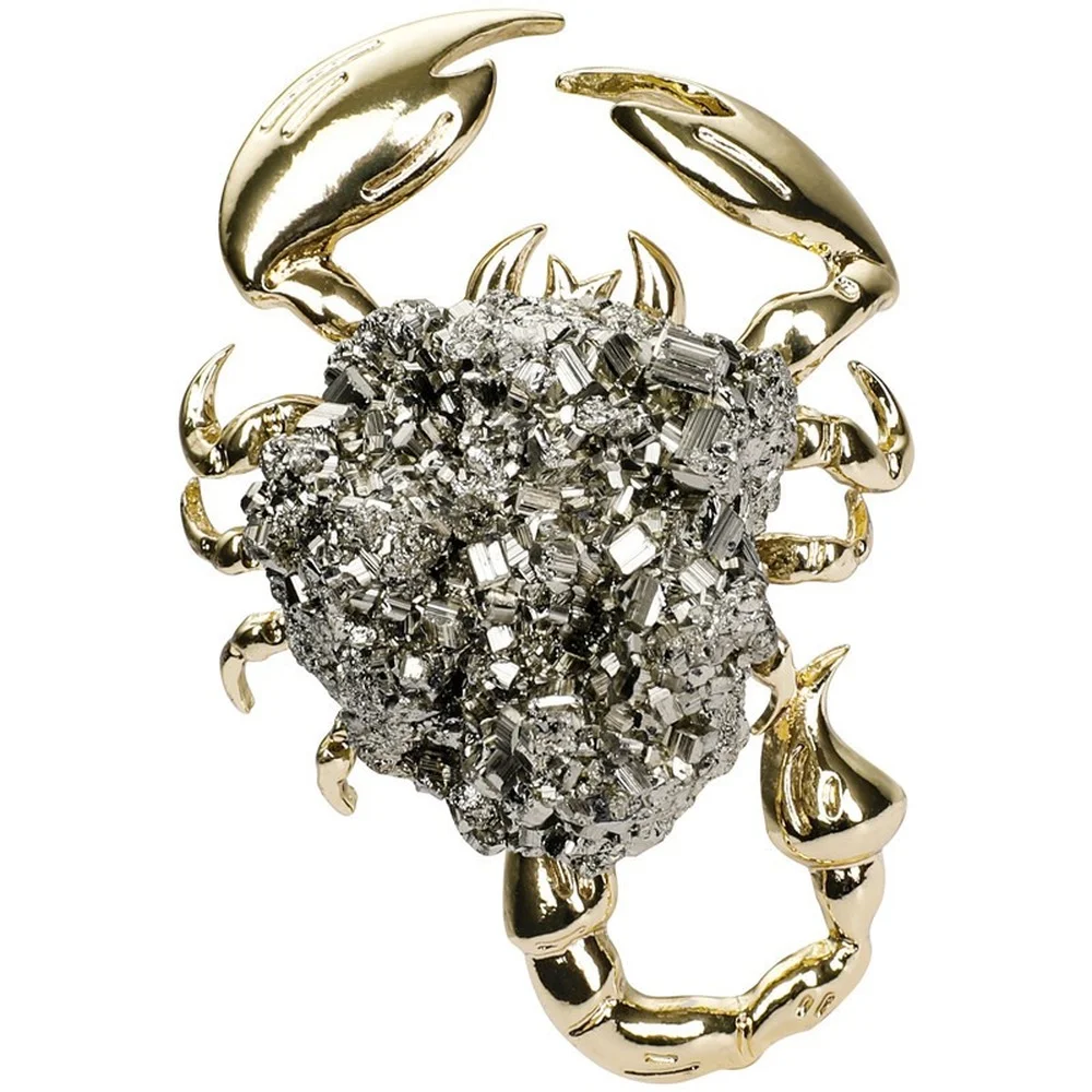 Natural Crystal Alloy Pyrite Agate Quartz Point Animals Gemstones Hedgehog Spider Scorpion Crab Figure for Home Desk Decoration | Дом и сад