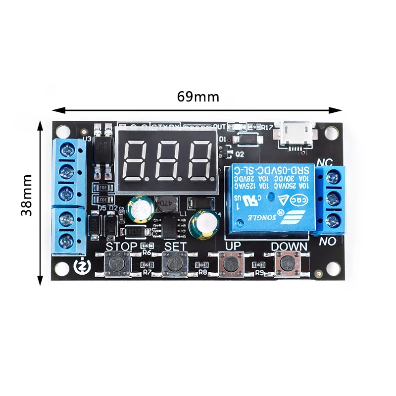 ZK-TD2 1 канал постоянный ток 5 -30V триггер Задержка включения/цикл вкл./выкл таймер