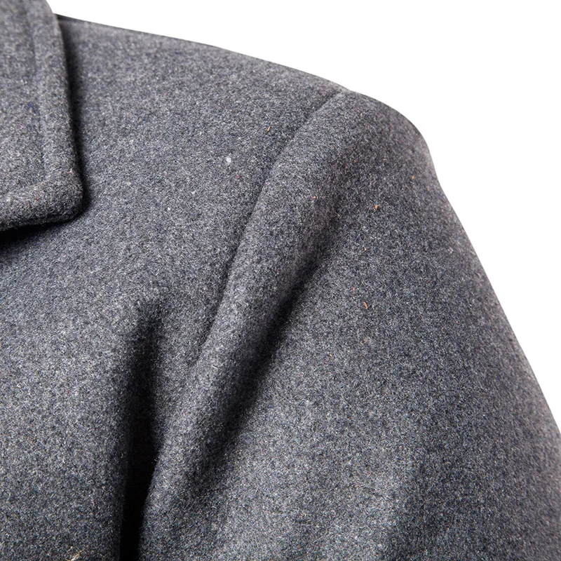 Тренчкот мужской длинный ветровка однотонная осенняя одежда MOOWNUC | Мужская