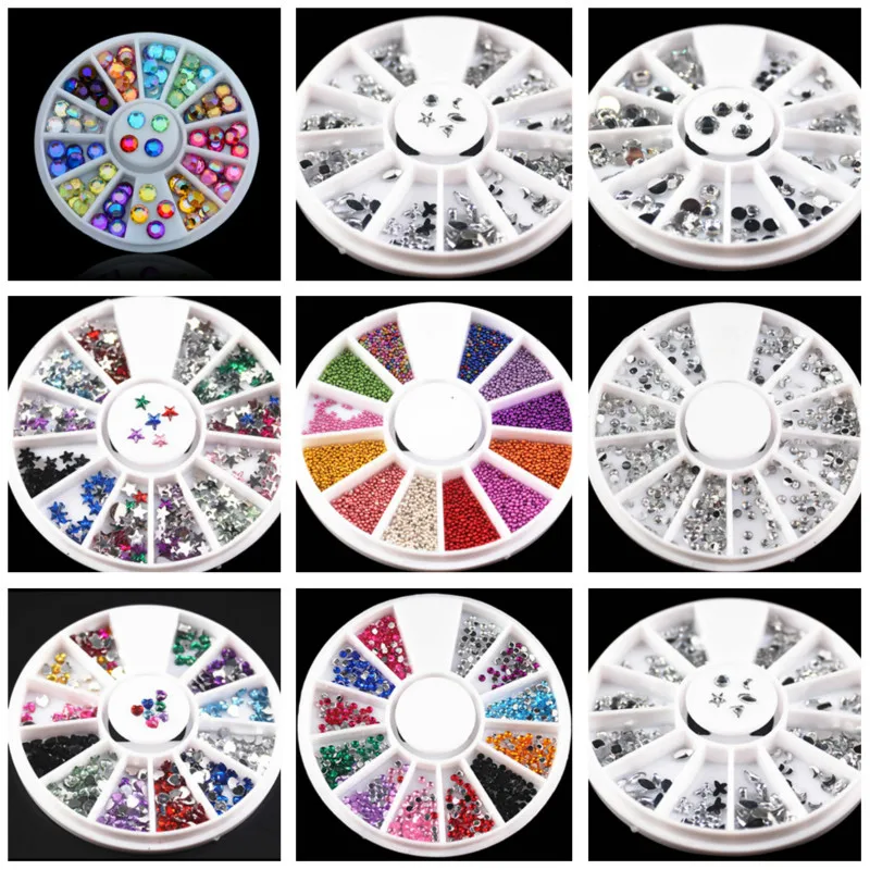 2018 маленькие причастия круглые ультратонкие блестки красочный дизайн ногтей