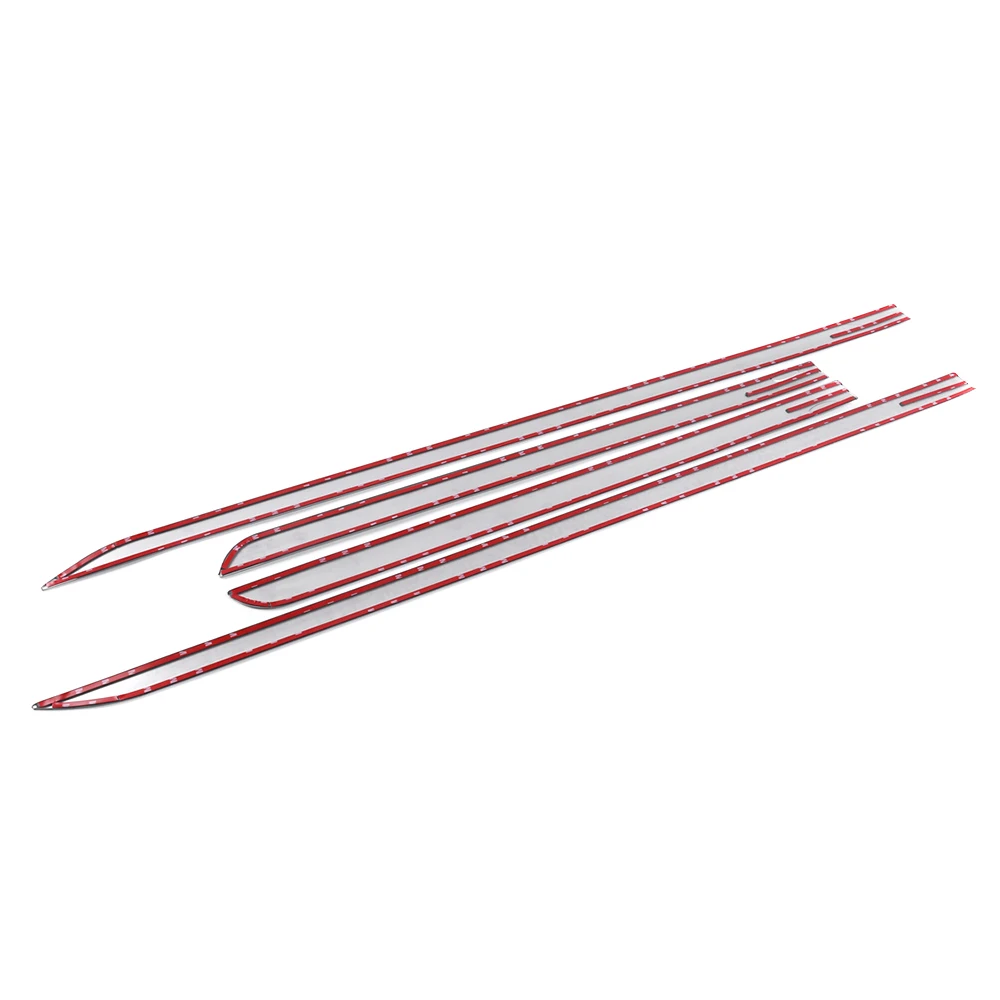 

CARMANGO Auto Car Accessories Stainless Steel Side Door Trim Sticker Cover Chrome Exterior Decoration for Cadillac XT4 2018-2020