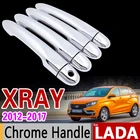 подходит для LADA XRAY кроссовер хром ручки крышки Набор триммеров 2015 2016 2017 2018 Никогда не ржавеет аксессуары наклейки car styling
