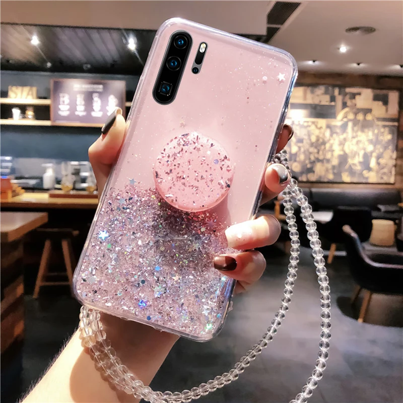 Блестящий чехол для Huawei Y9 Y6 Y7 Y5 2019 2018 вид 30 20 Honor 10 Lite Pro 9X 8X 8A 7C 7A 8S Play 8C чехол|Бамперы|