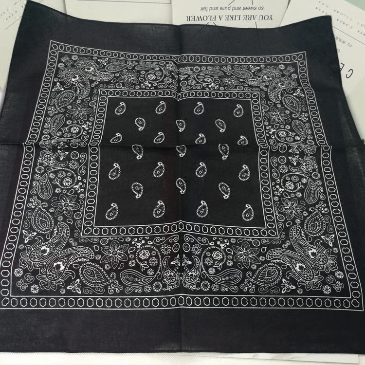 Корейский модный шейный платок с принтом пейсли 100% хлопок головной убор Хип