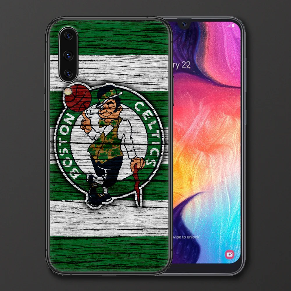 

America CELTICES BOSTON Phone Case For Samsung Galaxy A 3 5 7 8 10 20 20E 21S 30 30S 40 50 51 70 71 black Cell Tpu Etui Luxury