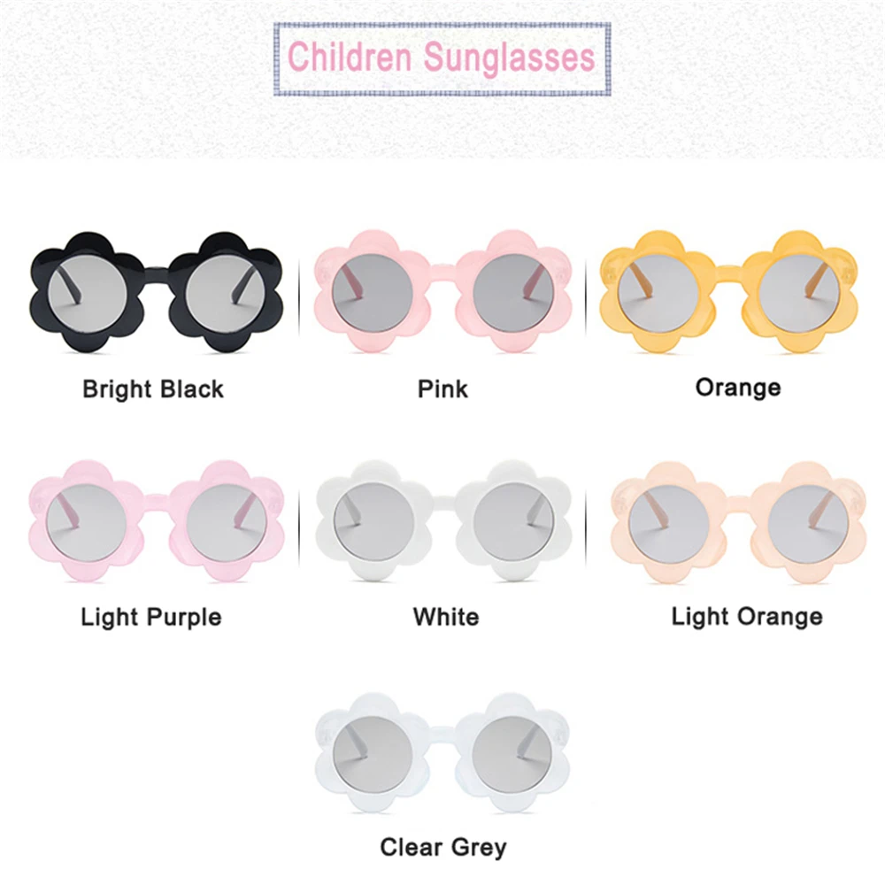 

YAMEIZE Flower Kids Sunglasses Girls Boby Sun Glasses Summer Beach Children Eyewear Party Eyeglasses Gafas De Sol UV400