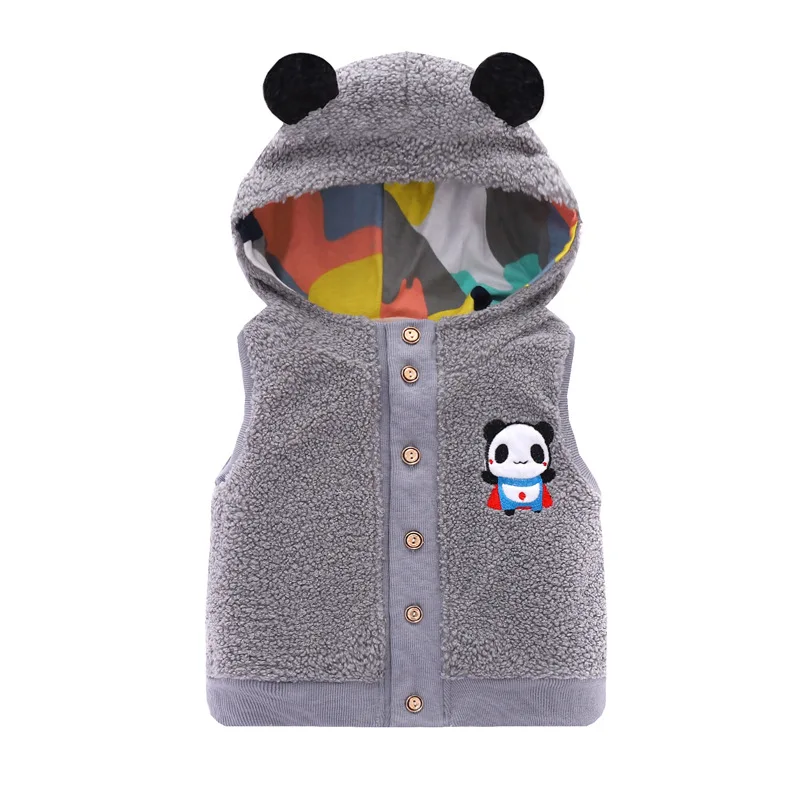 Зимний теплый жилет для детей маленьких девочек и мальчиков детская одежда