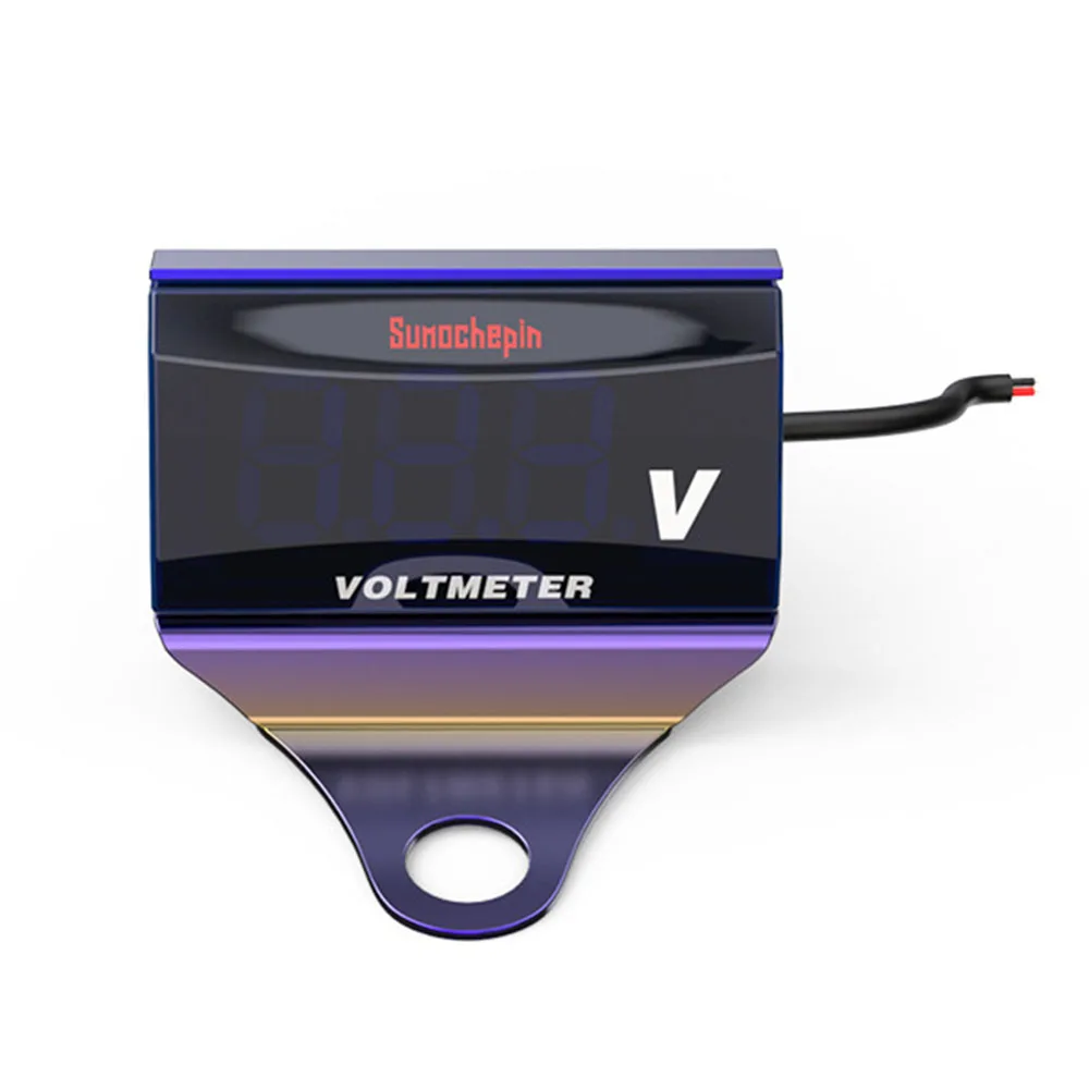 

Safe Motorcycle Voltmeter Set Silver colorful Accessories Electronics LED