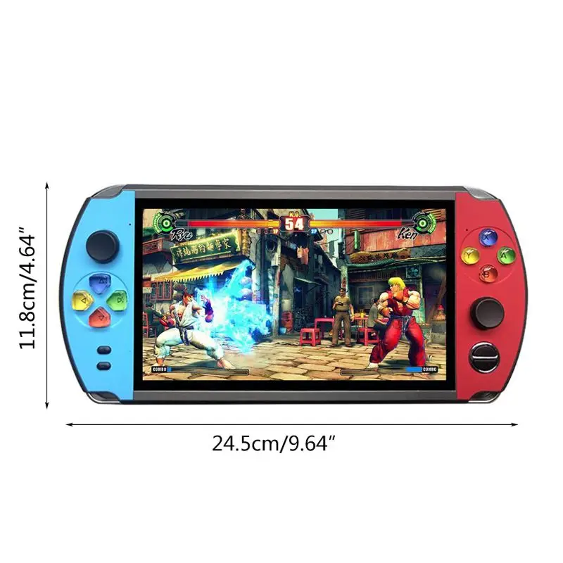 

X19 Retro Handheld Game Player 8GB/16GB 7.0" LCD Screen FC Arcade Video Game Console Host for Kids Gifts 67JA