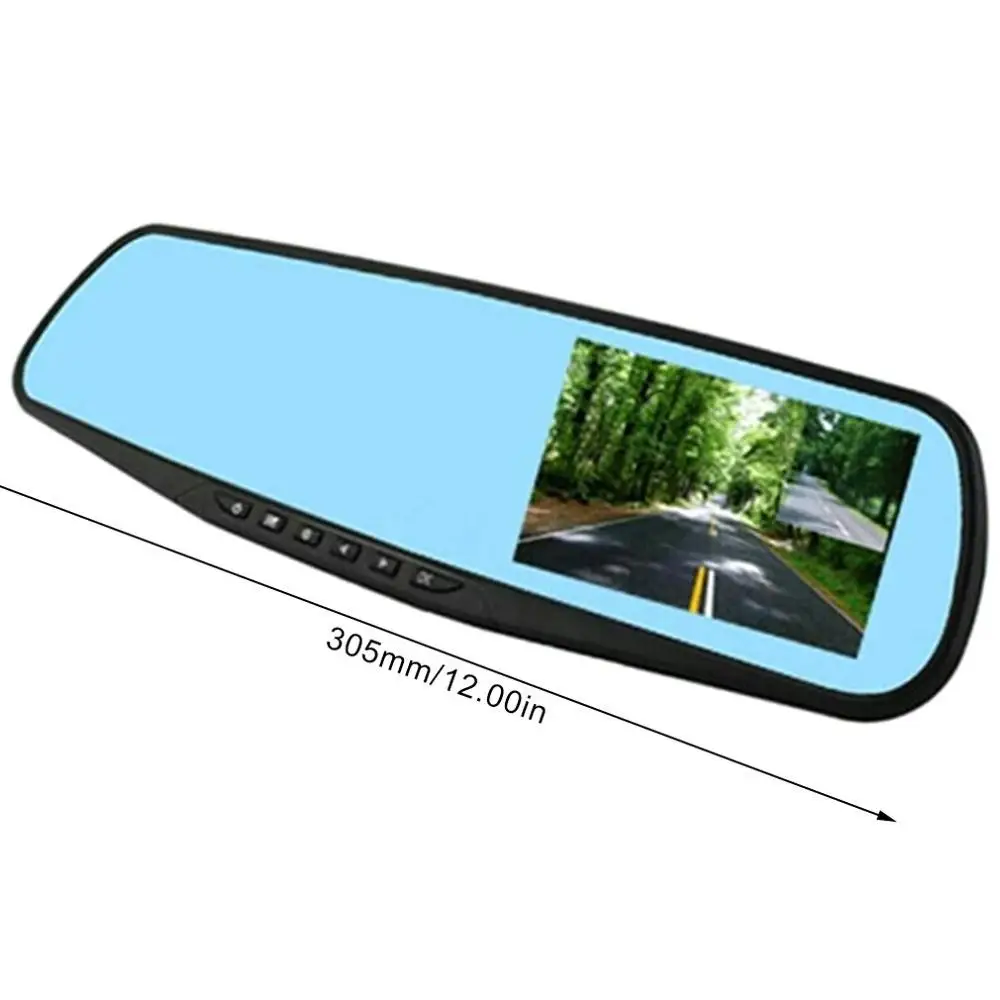 

Car Driving Recorder 4.3 Inch Hd Rearview Mirror Dual Camera Car Hd Reversing Image Driving Recorder