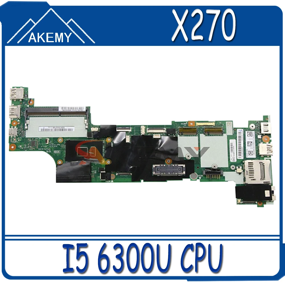 

Akemy для Lenovo Thinkpad X270 ноутбук материнская плата DX270 NM-B061 процессор I5 6300U 100% тесты работы FRU 01LW735 01LW757 01HY526