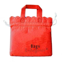 free logocutomized small giftpromotional with logo non woven bag best for cosmetic and accessories 18 518 5cm 500 pcslot