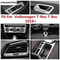 accessories for volkswagen t roc t roc 2018 2021 water cup pillar a speaker ac air frame cover trim stainless steel interior