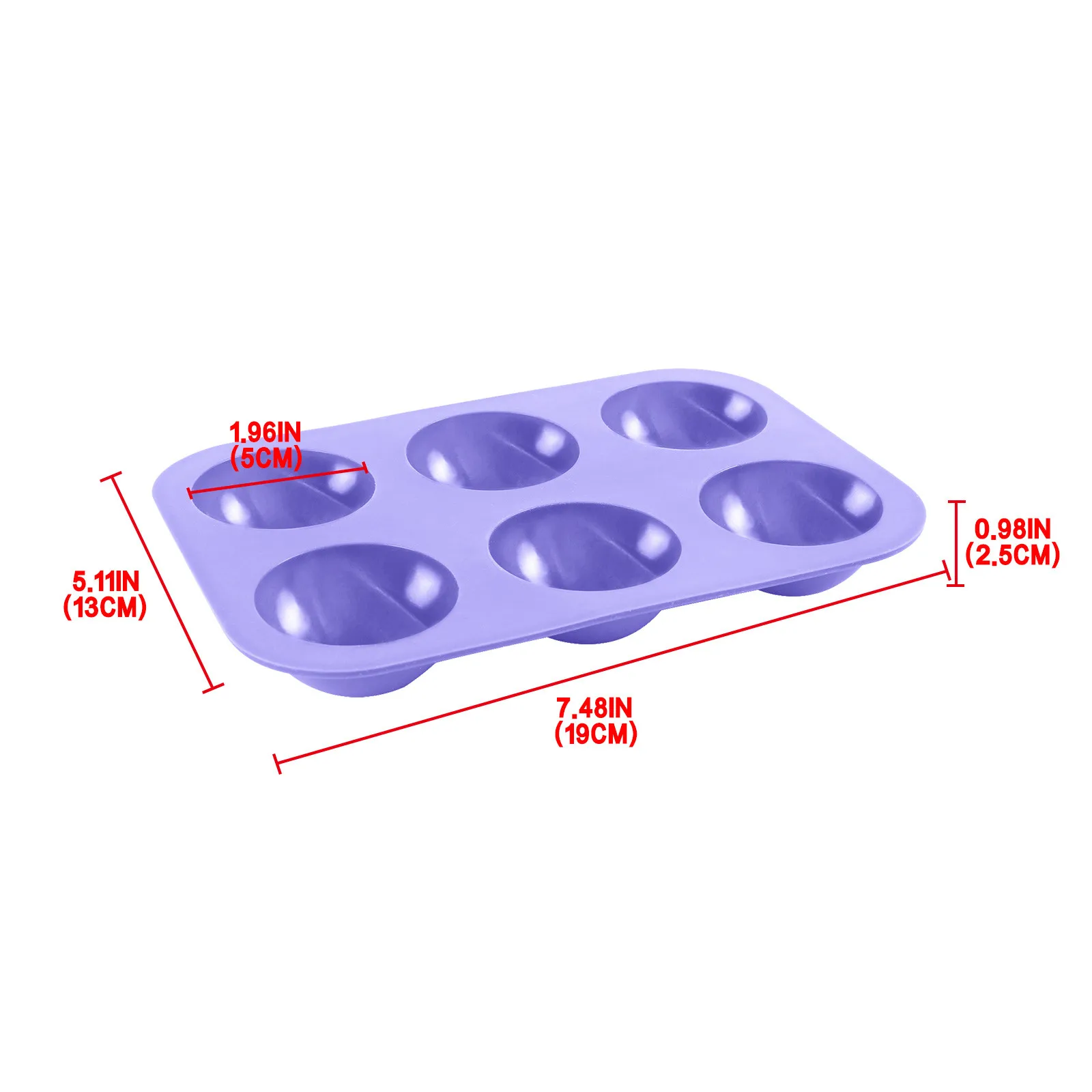 

8 Holes Round Silicone Cake Mold 3D Handmade Cupcake Jelly Cookie Mini Muffin Soap Maker DIY Baking Tools#20