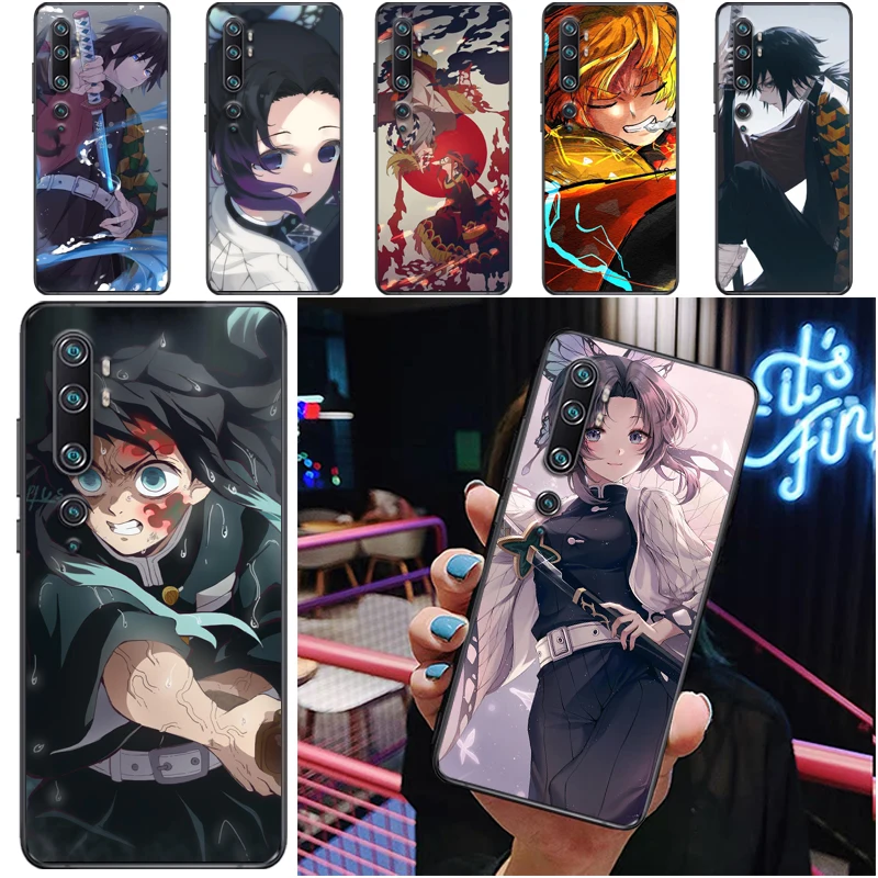 

Demon Slayer Kamado Nezuko Kamado Tanjirou Kimetsu No Yaiba Agatsuma Zenitsu Phone Case For Xiaomi CC9 Pro CC9e Funda Soft TPU