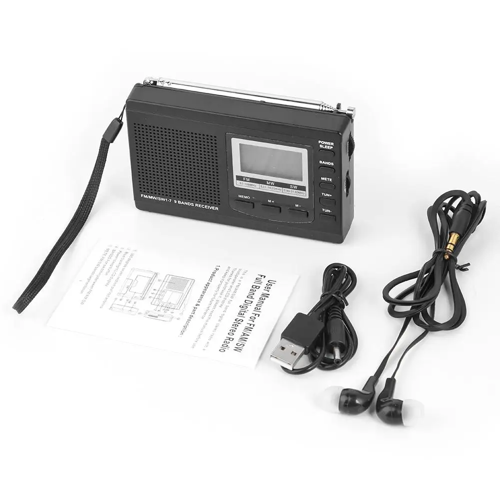 HRD 310 FM радио MW SW цифровой будильник ЖК дисплей Экран Портативный fm радиоприемник
