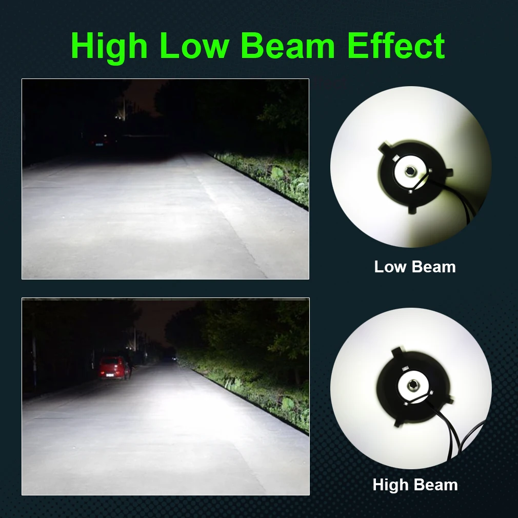 Can-bus Mini 4 стороны СВЕТОДИОДНЫЙ H1 H4 H7 H11 HB4 9006 HB3 9005 светодиодный освещение авто лампы для передних фар 5000K 12V налобный фонарь