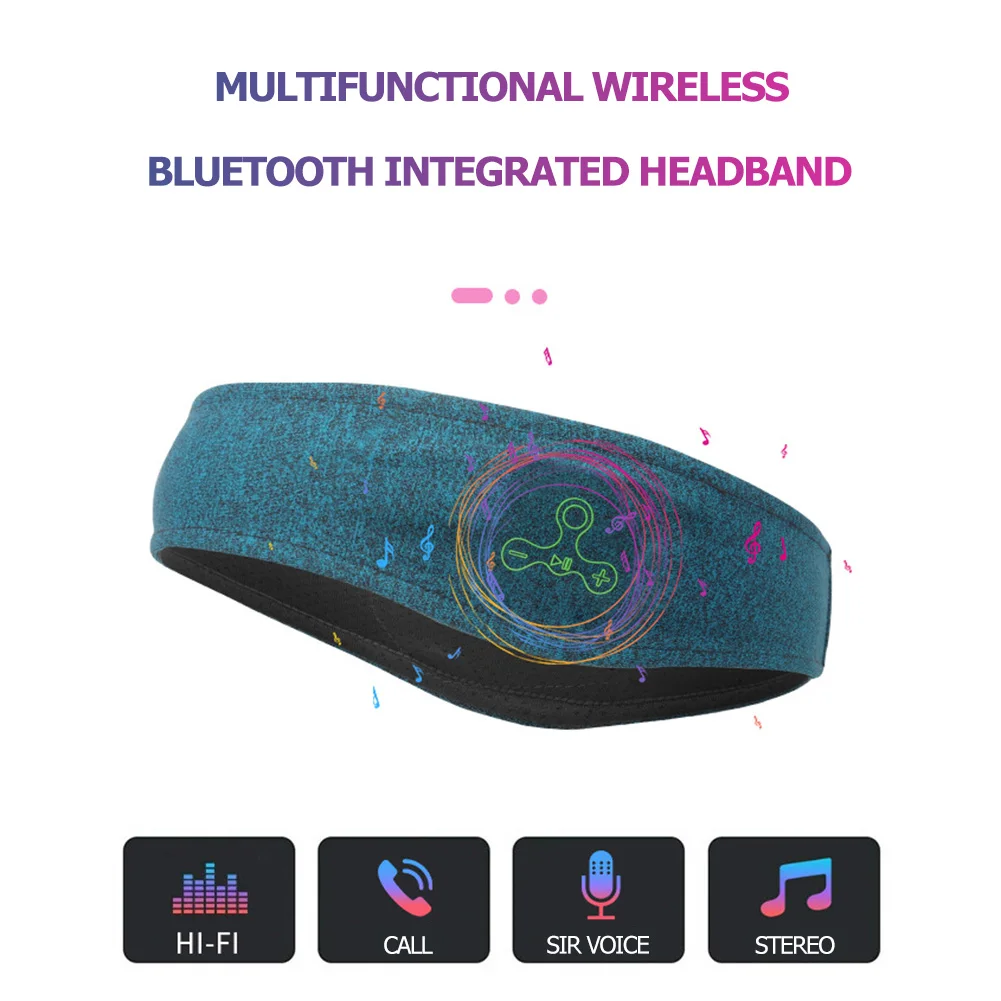 Новейшая модель Беспроводной bluetooth Вязание музыка оголовье гарнитуры сна