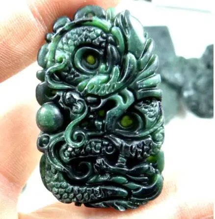 Натуральный Камень Бирюза кварц кристалл ручной резной дракон амулет кулон для