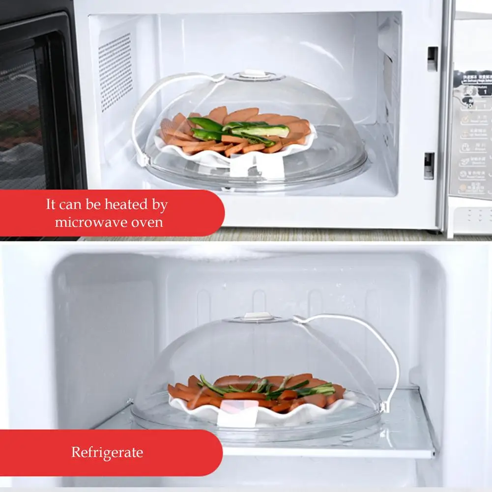 

Microwave Food Cover Splash-proof Oil-proof Food Protector Food Grade PC Material Protect Food Smooth And Delicate