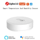 Датчик температуры и влажности Tuya ZigBee3.0 на батарейках, работает с умным домом Alexa Google Assistant и Tuya Zigbee Hub