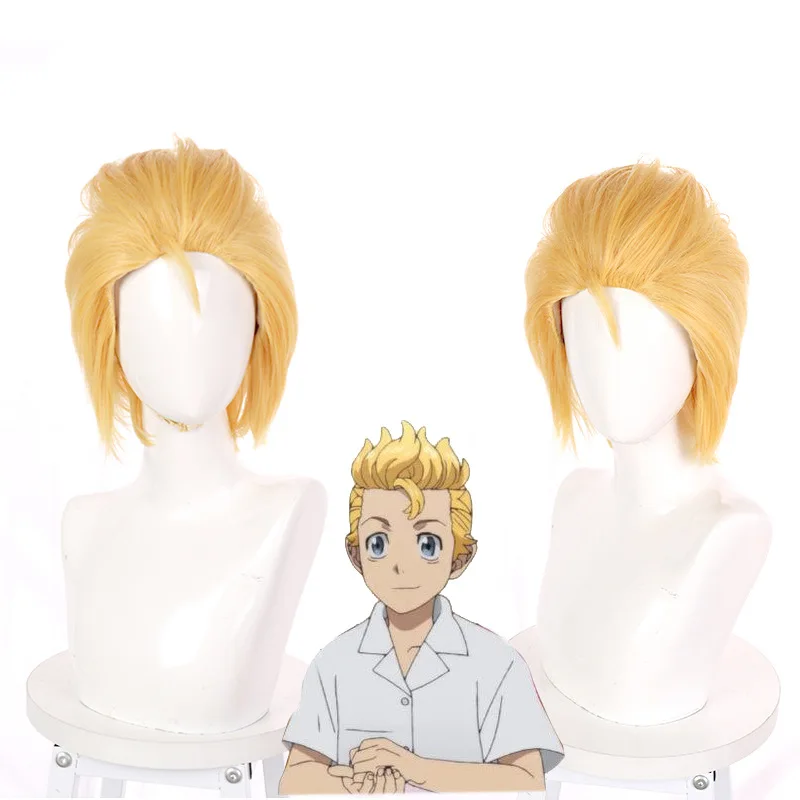 

Hanagaki Budo Cosplay Wigs Short Blonde Heat Resistant Synthetic Hair Anime Clothes Cosplay Costume Wig