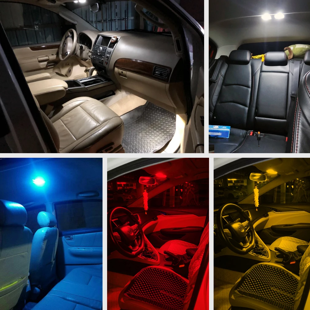 2 шт. Автомобильные светодиодные лампы T10 W5W 168 194 12 В|Сигнальная лампа| |
