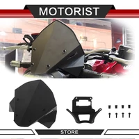 motorcycle accessories windscreen windshield drag wind small windshield aluminum fittings visor for honda cb650r 2019 cb 650r