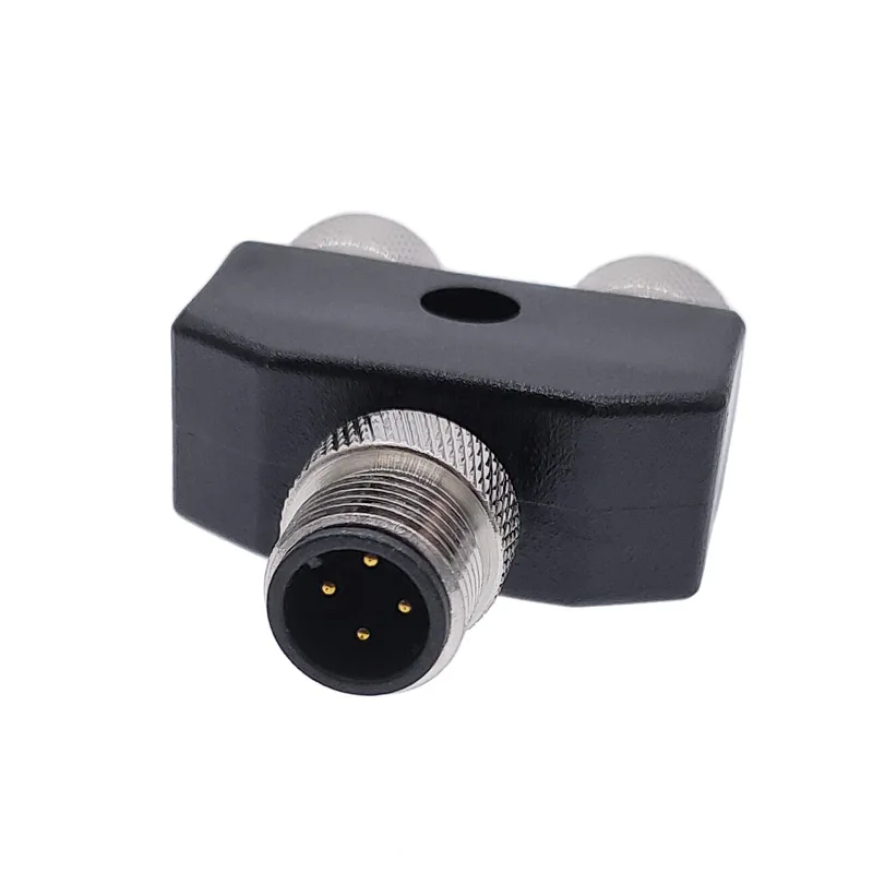M12 трехходовая труба водонепроницаемый сенсор разъем для преобразования штекер 4