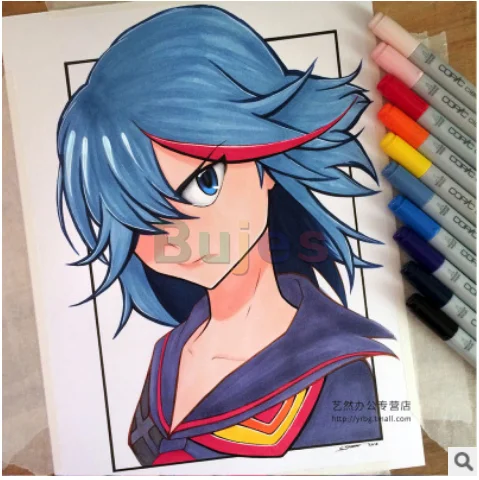 Copic 3 Hello 12 цветов спиртовой масляный маркер Мягкая головка круглый держатель для