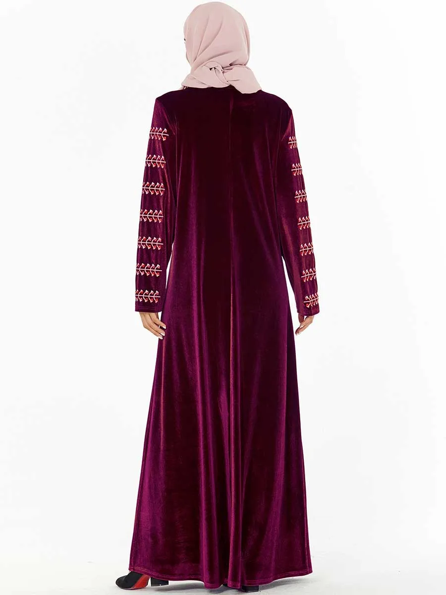 Абайя Турция Мода Достойный марокканский кафтан большой размер осеннее женское
