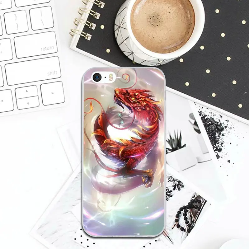 Oriental Chinese Dragon For iPhone 7 7Plus 6 6S 6Plus 5 5S SE 5C 4 4S 8 8Plus X XR XS Max Soft TPU Silicone Mobile Phone Cases | Мобильные