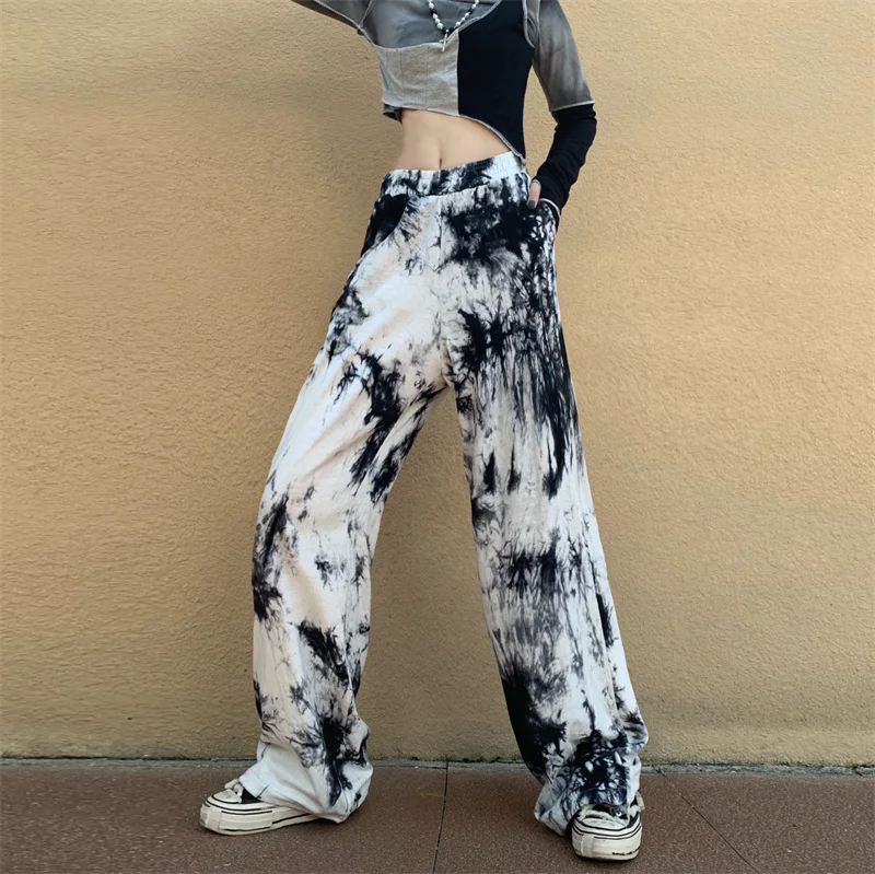

Real Shot Harem Pants Tie Dye Pants Women Jazz Dancing Pants High
