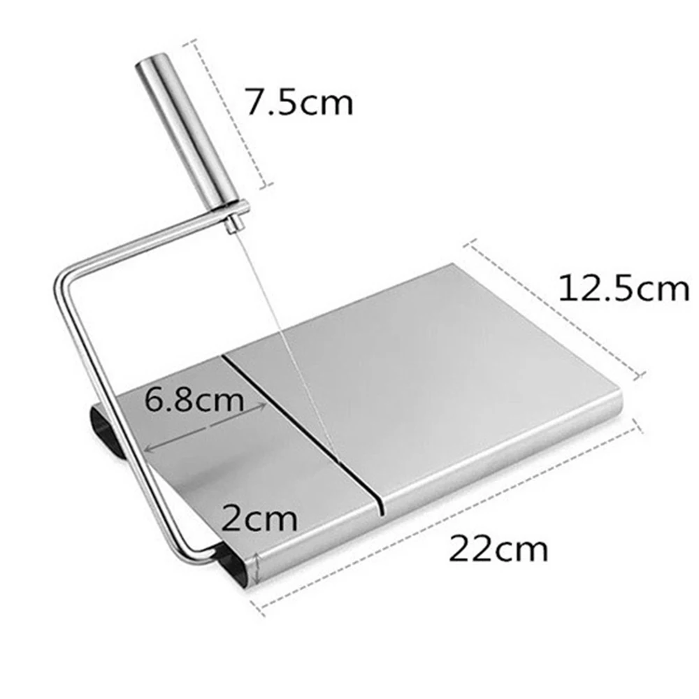 

Multifunctional 1PC Cheese Slicer Wire Cutter 5pcs Wire Cheese Cutting Knife Board Stainless Steel Hard Semi Hard Cheese Butter
