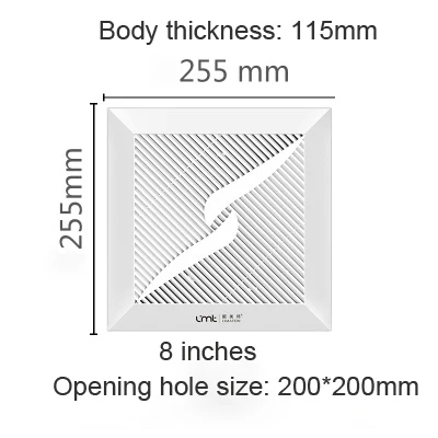 8/10/12 дюймов тишина вентиляции сильный выхлоп вытяжной вентилятор для оконная