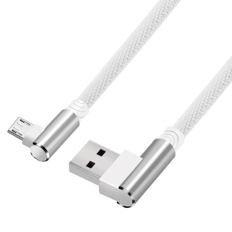 1 м 2 3 90 градусов USB кабель для быстрой зарядки Android Samsung Xiaomi Huawei Быстрая