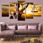 5 шт., Настенная картина с изображением богини справедливости