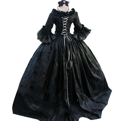 Полностью корсетный рококо колоний грузинский 18thc Marie Antoinette день суд платье - Цвет: image color
