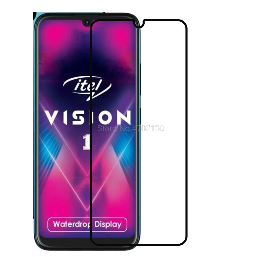 Защитное стекло с полным покрытием для Itel Vision 1 защитное закаленное защита экрана