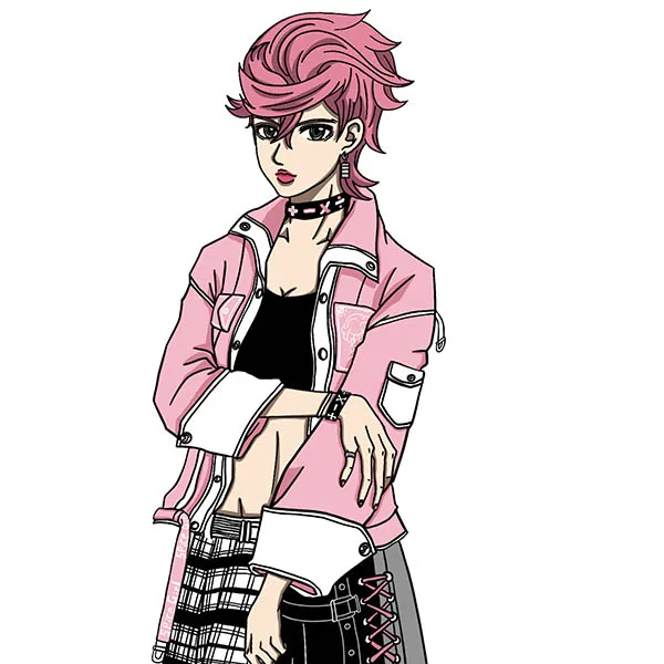 Аниме JoJo's Необычные Приключения Золотой ветер Trish Una косплей костюм пальто осень зима женская розовая куртка модное пальто