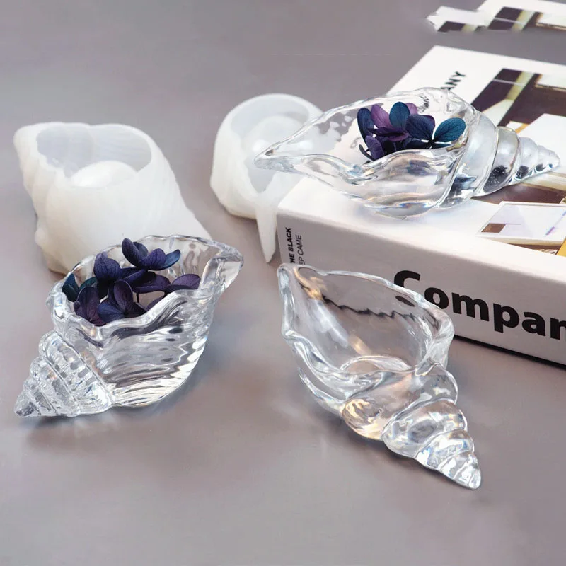 Силиконовая форма сделай сам в виде раковины цветов горшка бетона свечи яиц для