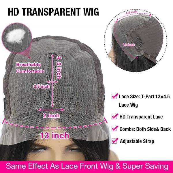 

Ubetta1B30 Ombre Color 13x1 Lace Frontal Wig Straight Honey Blond Medium Brown Brazilian Human T Part Lace Wig For Black Women