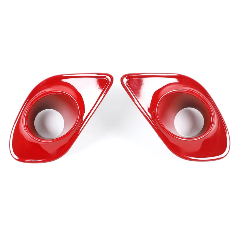 

Front Fog Light Lamp Cover Tirm for Dodge Charger 2015 2016 2017 2018 2019 2020 Car Accessories(Red)