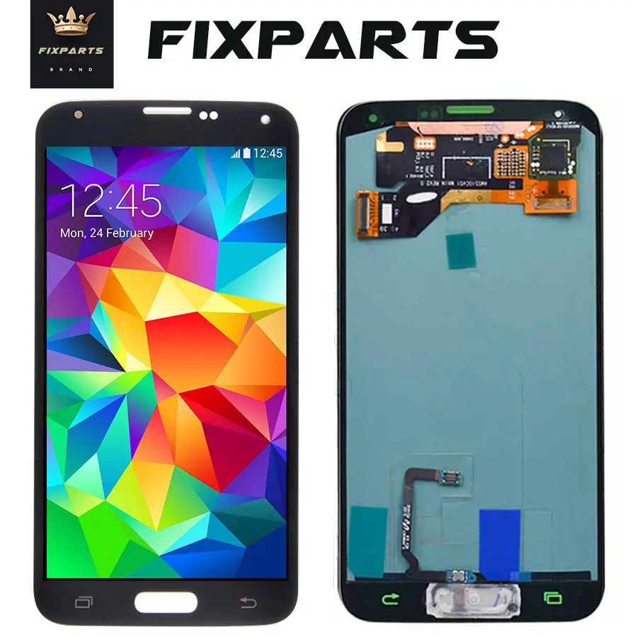 100% Протестировано для Samsung s5 lcd SM G900 G900F с сенсорным экраном дигитайзер сборка Galaxy