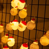 battery led garland string christmas light decoration usb santa claus snowman lamp xmas new year shop holiday lighting